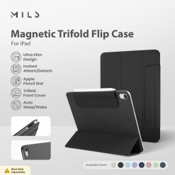 MILS Magnetic Trifold Flip Case - MC02