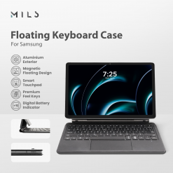 MILS Floating Magic Keyboard Case for Samsung Tab