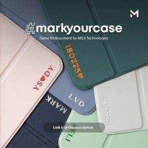 Mils Technologies Mark Your Case Custom Initial Emboss Hot Print / Stamp Cover - MYC