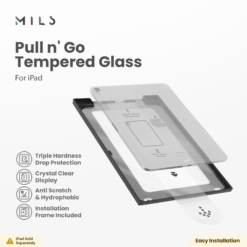 MILS Pull n' Go Tempered Glass for iPads - PNG
