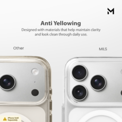 Alternative view of MILS CrystalShield Clear Case with Kickstand